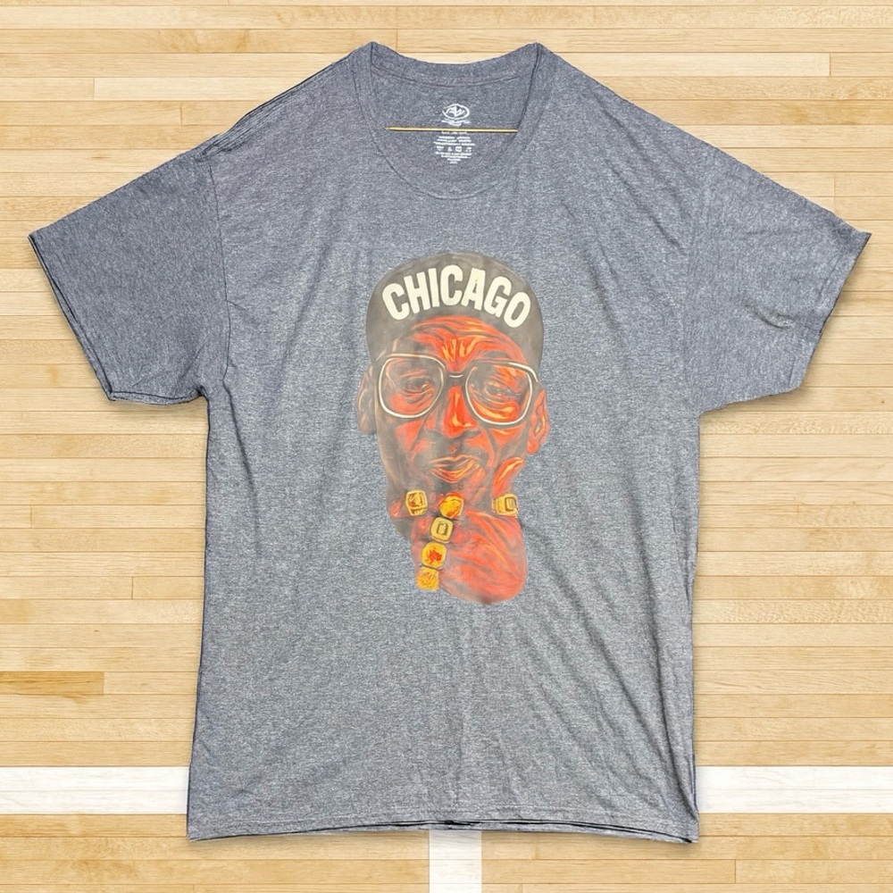 NWOT Michael Jordan X Spike Lee ‘Miz’ike’ Streetwear Graphic Tee Size Large GRAY